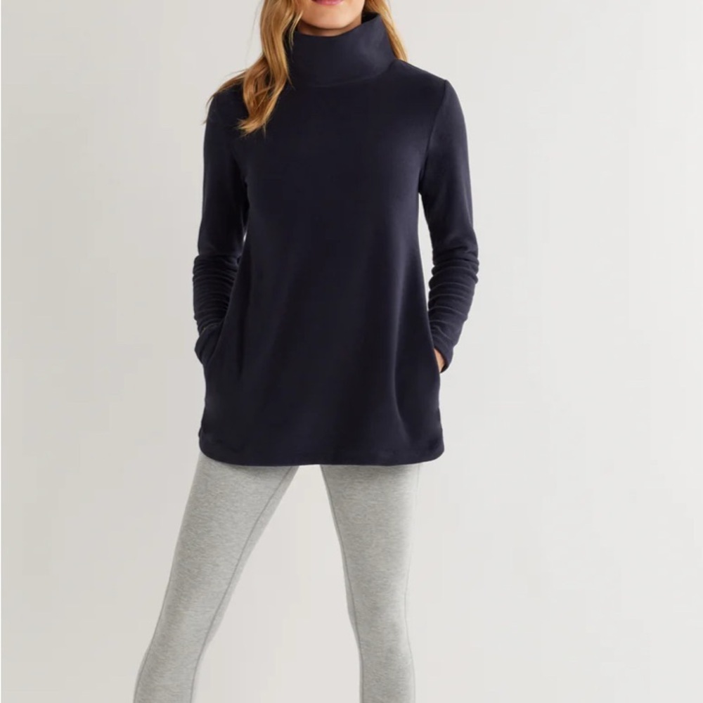 Dudley Stephens Navy Cobble Hill Turtleneck